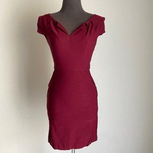 Foreign Exchange Burgundy Mini Dress